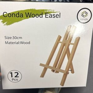 NIB 12 Piece Wood Easel 30cm